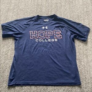 Under Armour Navy Blue Hope College Tee